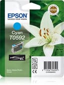 Epson Ink Cartridges, Ultrachrome K3, T0592, Lily, Singlepack, 1 x 13.0 ml Cyan thumbnail 1