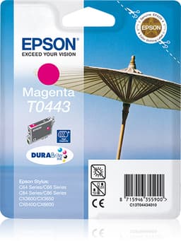 Epson T0443 - Print cartridge - high capacity - 1 x pigmented magenta - 420 pages
