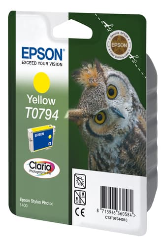 Epson T0794 - Print cartridge - 1 x yellow - blister with RF alarm — view 3