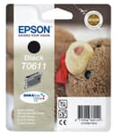 Epson Ink Cartridges, DURABrite" Ultra, T0611, Teddybear, Singlepack, 1 x 8.0 ml Black thumbnail 1