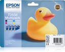 Epson Ink Cartridges, T0556, Duck, Multipack, 1 x 8.0 ml Magenta, 1 x 8.0 ml Black, 1 x 8.0 ml Yellow, 1 x 8.0 ml Cyan thumbnail 1