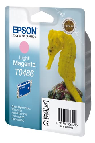 Epson Ink Cartridges, T0486, Seahorse, Singlepack, 1 x 13.0 ml Light Magenta — view 3