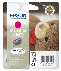 Epson Ink Cartridges, DURABrite" Ultra, T0613, Teddybear, Singlepack, 1 x 8.0 ml Magenta