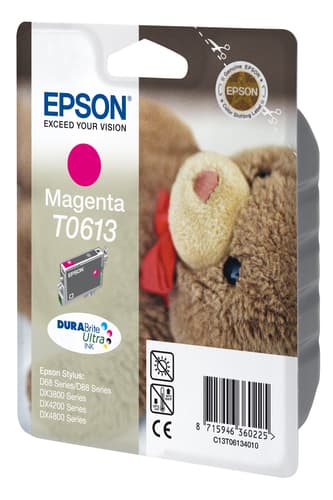 Epson Ink Cartridges, DURABrite" Ultra, T0613, Teddybear, Singlepack, 1 x 8.0 ml Magenta — view 3