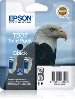 Epson T007 Twin Pack - Print cartridge - 2 x black - 540 pages