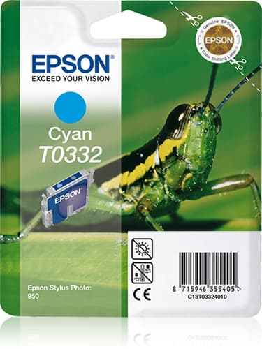 Epson T0332 - Print cartridge - 1 x cyan - 440 pages