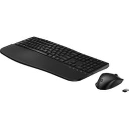 HP 685 - Keyboard and mouse set - dual mode, 3-zone layout, multi-device, 23 programmable keys, OS Auto-Detection, low profile key travel - full size - wireless - 2.4 GHz, Bluetooth - UK - black - Smart Buy