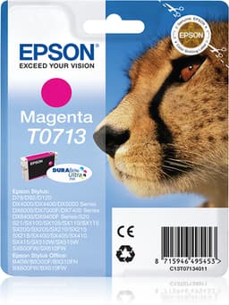 Epson T0713 - Print cartridge - 1 x magenta - blister with RF alarm