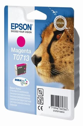 Epson T0713 - Print cartridge - 1 x magenta - blister with RF alarm — view 3