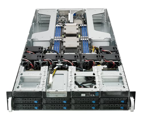ASUS ESC4000 G4 - Server - rack-mountable 2U - 2-way - no CPU - RAM 0 GB - SATA - hot-swap 3.5" bay(s) - no HDD - AST2500 - Gigabit Ethernet - no OS - monitor: none — view 5