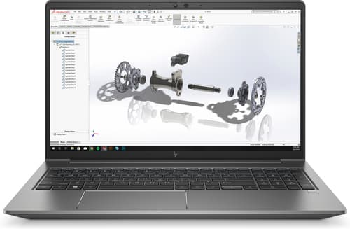 HP ZBook Power G7 Mobile Workstation - Intel Core i7 - 10750H / up to 5 GHz - Win 10 Pro 64-bit - Quadro P620  - 16 GB RAM - 256 GB SSD NVMe, TLC - 15.6" IPS 1920 x 1080 (Full HD) - Gigabit Ethernet - Wi-Fi 6 - kbd: UK
