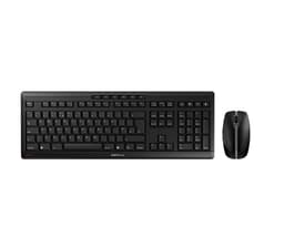 CHERRY STREAM DESKTOP - Keyboard and mouse set - wireless - 2.4 GHz - UK - key switch: CHERRY SX - black