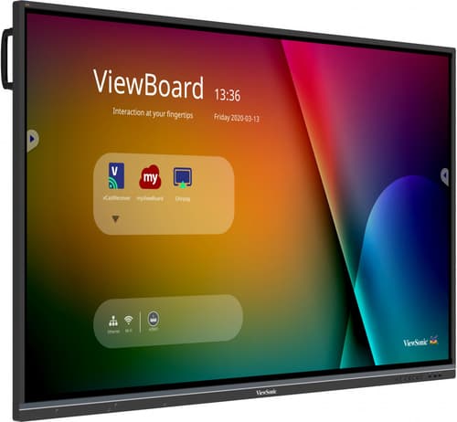 ViewSonic ViewBoard IFP7550-3 - 75" Diagonal Class (74.5" viewable) LED-backlit LCD display - interactive - 4K UHD (2160p) 3840 x 2160 - direct-lit LED — view 3