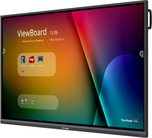 ViewSonic ViewBoard IFP7550-3 - 75" Diagonal Class (74.5" viewable) LED-backlit LCD display - interactive - 4K UHD (2160p) 3840 x 2160 - direct-lit LED — view 4