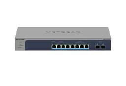 NETGEAR Smart MS510TXUP - Switch - L3 Lite - smart - 4 x 100/1000/2.5G (PoE++) + 4 x 100/1000/2.5/5/10G (PoE++) + 2 x 10 Gigabit SFP+ (uplink) - rack-mountable, desktop - PoE++ (295 W)