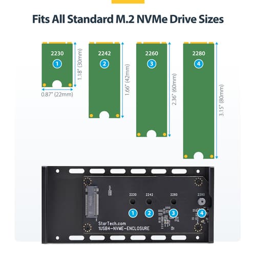 StarTech.com - Storage enclosure - 1 bays (PCIe 4.0 x 4 (NVMe)) — view 11