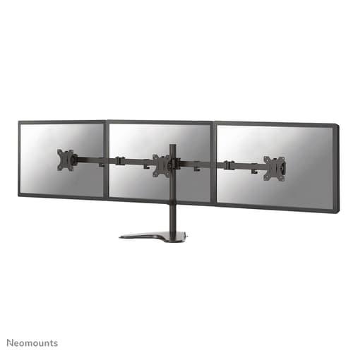 Neomounts FPMA-D550DD3 - Stand - full-motion - for 3 monitors - black - screen size: 13"-27" - desktop