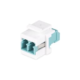 StarTech.com LC to LC Coupler, LC Fiber Coupler, LC/UPC Keystone Jack, Fiber Optic LC Keystone Coupler for Patch Panel - LC to LC Duplex (DMFKSLCLCCOUPLER) - Network coupler - LC single-mode / LC multi-mode (F) to LC single-mode / LC multi-mode (F) - fibre optic - duplex - 9 / 50 / 62.5 /125 micron - OM1/OM2/OM3/OM4/OM5/OS1/OS2 - passive, keystone jack - white