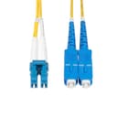 StarTech.com 15m (50ft) LC to SC (UPC) OS2 Single Mode Duplex Fiber Optic Cable, 9/125�m, Laser Optimized, 10G, Bend Insensitive, Low Insertion Loss - LSZH Fiber Patch Cord (SMLCSC-OS2-15M) - Patch cable - LC/UPC single-mode (M) to SC/UPC single-mode (M) - 15 m - 2 mm - fibre optic - duplex - 9 / 125 micron - OS1/OS2 - halogen-free, passive - yellow thumbnail 6