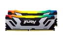 Kingston FURY Renegade RGB - DDR5 - kit - 48 GB: 2 x 24 GB - DIMM 288-pin - 8800 MT/s / PC5-70400 - CL42 - 1.4 V - clocked unbuffered - on-die ECC - black, silver thumbnail 1