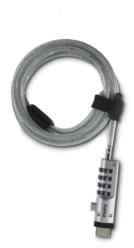 USB LAPTOP LOCK 4-DIGIT COMBI SIL
