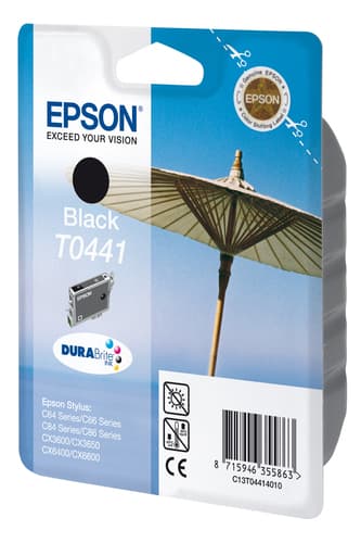 Print cartridge - 1 x black - 600 pages - blister - for Stylus C64, C66, C84, C84N, C84wifi, C84WN, C86, CX3600, CX3650, CX4600, CX6400, CX6600 — view 3