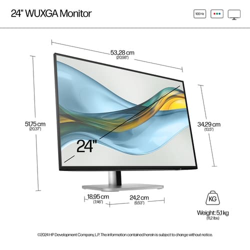 HP S5 PRO 524PN WUXGA MNTR — view 5