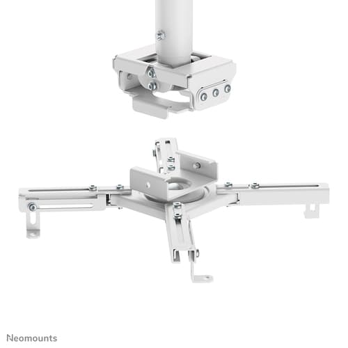 Neomounts CL25-550WH1 - Mounting kit (ceiling mount) - full-motion - for projector - easy-install, height 74.5 - 114.5 cm - steel - white — view 9