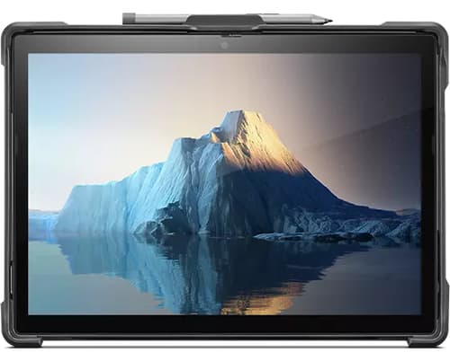Lenovo ThinkPad - Back cover for tablet - thermoplastic polyurethane (TPU), polycarbonate, silicone - black - for ThinkPad X12 Detachable 20UV, 20UW