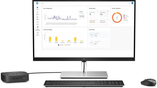 HP Chromebox G3 - Mini 1 x Core i5 10310U / up to 4.4 GHz - RAM 8 GB - flash - eMMC 64 GB - UHD Graphics - Gigabit Ethernet, IEEE 802.11ax (Wi-Fi 6) - Chrome OS - monitor: none - sparkling black — view 8