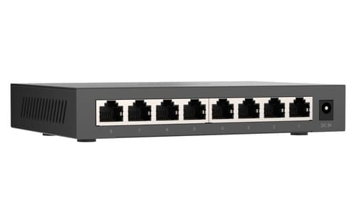 QNAP QSW-1108-8T-R2 - Switch - unmanaged - 8 x 10/100/1000/2.5G - desktop — view 3