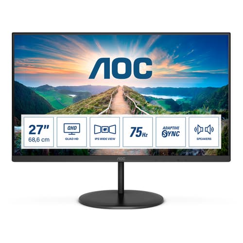 AOC Q27V4EA - LED monitor - 27" — view 1