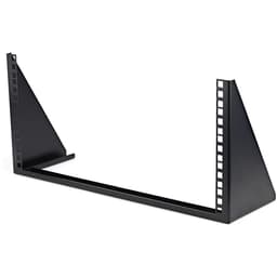 StarTech.com 5U Vertical Wall Mount Rack - 19in Low Profile Open Wall Mounting Bracket - Network/Server Room/Data/AV/IT/Patch Panel/Communication/Computer Equipment - w/ Cage Nuts/Screws - Rack open frame - 2-post - wall mountable - black - 5U - 19" - TAA Compliant