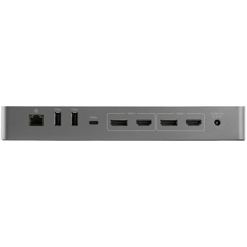 StarTech.com Thunderbolt 3 Dock with USB-C Host Compatibility, Dual 4K 60Hz DisplayPort 1.4 or Dual HDMI 2.0 Monitors, Single 8K, TB3/USB-C Laptop Docking Station, 96W PD, 5x USB, 10Gbps - 96W Power Delivery (TB3CDK2DHUE) - Docking station - USB-C 3.2 Gen 2 / Thunderbolt 3 - 2 x HDMI, 2 x DP - 1GbE — view 5