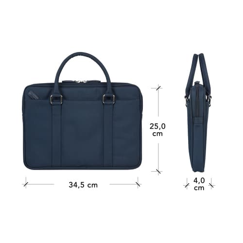 Stelvio14" Slim Laptop Bag Recycled-Blue — view 8