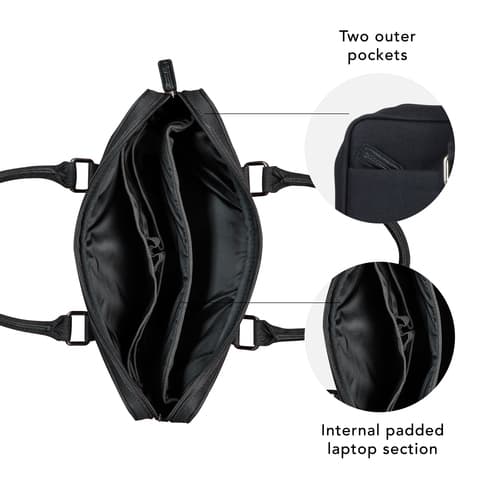 Stelvio-14" Slim Laptop Bag Recycled-BK — view 8