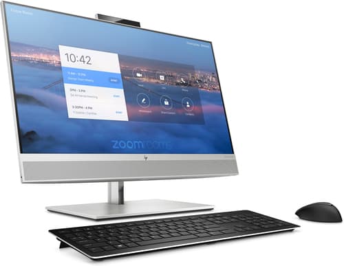 HP Collaboration G6 - With Zoom Rooms - all-in-one - Core i5 10500 / up to 4.5 GHz - vPro - RAM 8 GB - SSD 128 GB - NVMe, TLC - UHD Graphics 630 - Gigabit Ethernet - Win 10 IoT Enterprise 64-bit - monitor: LED 23.8" 1920 x 1080 (Full HD) touchscreen - keyboard: UK — view 4