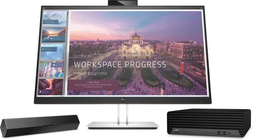 HP S101 - Sound bar - for monitor - 2.5 Watt - black (grille colour - black) - for HP 280, 34, Z1 G9, Elite 600 G9, 800 G9, EliteDesk 80X G8, Pro 400 G9, ProDesk 405 G8