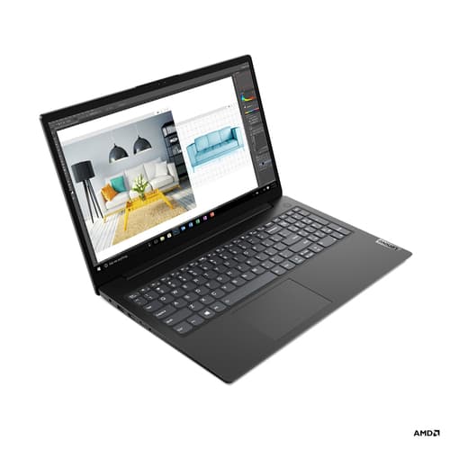 Lenovo V15 G2 ALC 82KD - 180-degree hinge design - AMD Ryzen 5 - 5500U / up to 4 GHz - Win 11 Home - Radeon Graphics - 8 GB RAM - 512 GB SSD NVMe - 15.6" TN 1920 x 1080 (Full HD) - Gigabit Ethernet - Wi-Fi 5 - black - kbd: UK