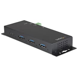 StarTech.com 4 Port USB C Hub 10Gbps - Metal Industrial USB 3.2/3.1 Gen 2 Type-C Hub - 3A/1C - USB-C or USB-A Host - Mountable - ESD/Surge (HB31C3A1CME) - Hub - 1 x USB-C + 3 x USB 3.1 - desktop - AC 110 - 230 V