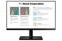 Samsung F24T450FQR - T45F Series - LED monitor - 24" - 1920 x 1080 Full HD (1080p) @ 75 Hz - IPS - 250 cd/m� - 1000:1 - 5 ms - 2xHDMI, DisplayPort - black