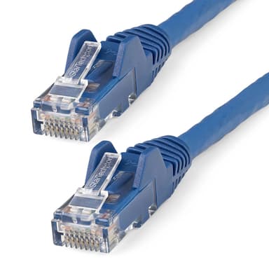 StarTech.com 3m LSZH CAT6 Ethernet Cable, 10 Gigabit Snagless RJ45 100W PoE Network Patch Cord with Strain Relief, CAT 6 10GbE UTP, Blue, Individually Tested/ETL, Low Smoke Zero Halogen - Category 6 - 24AWG (N6LPATCH3MBL) - Patch cable - RJ-45 (M) to RJ-45 (M) - 3 m - 6 mm - UTP - CAT 6 - snagless - blue
