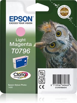 Epson T0796 - Print cartridge - 1 x light magenta - blister with RF alarm