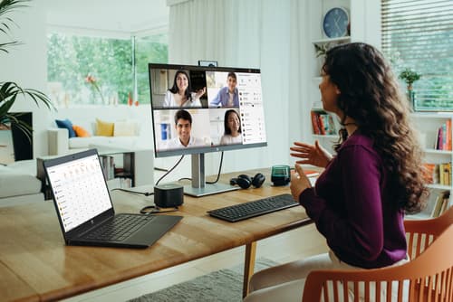 HP Chromebook 14 G7 - 180-degree hinge design - Intel Celeron - N4500 / up to 2.8 GHz - Chrome OS - UHD Graphics - 4 GB RAM - 32 GB eMMC - 14" 1366 x 768 (HD) - Wi-Fi 6 - kbd: UK — view 9