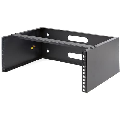 StarTech.com 4U Wall Mount Rack, 19" Wall Mount Network Rack, 13.78 inch Deep (Low Profile), Wall Mounting Patch Panel Bracket for Network Switches, IT Equipment, 44lb (20kg) Capacity - Network Equipment Rack (WALLMOUNT4) - Network device mounting bracket - wall mountable - 4U - 19" — view 1