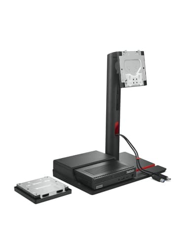 Lenovo ThinkCentre TIO Flex - Stand - for monitor / thin client / mobile phone - screen size: 22"-27" - mounting interface: 100 x 100 mm - desktop - for ThinkCentre TIO Flex 24v 12BN, ThinkStation P360 30FA, 30FB, 30FC, 30FD