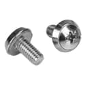 StarTech.com Rack Screws - 20 Pack - Installation Tool - 12 mm M6 Screws - M6 Nuts - Cabinet Mounting Screws and Cage Nuts (CABSCRWM620) - Rack screws and nuts - silver (pack of 20) thumbnail 2