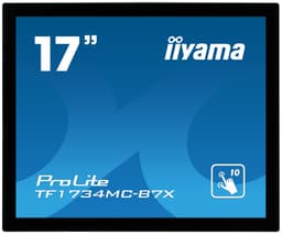 iiyama ProLite TF1734MC-B7X - LED monitor - 17" - open frame - touchscreen - 1280 x 1024 - IPS - 350 cd/m� - 1000:1 - 5 ms - HDMI, VGA, DisplayPort - black