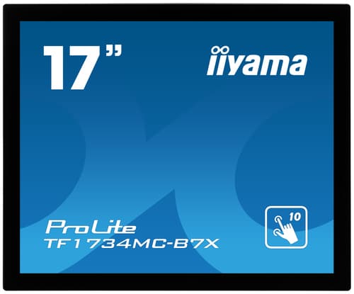 iiyama ProLite TF1734MC-B7X - LED monitor - 17" - open frame - touchscreen - 1280 x 1024 - IPS - 350 cd/m� - 1000:1 - 5 ms - HDMI, VGA, DisplayPort - black