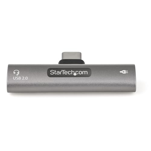 StarTech.com USB C Audio & Charge Adapter, USB-C Audio Adapter with USB-C Audio Headphone/Headset Port and 60W USB Type-C Power Delivery Pass-through Charger, For USB-C Phone/Tablet/Laptop - USB-C Audio/Charging (CDP2CAPDM) - Docking station - USB-C — view 8